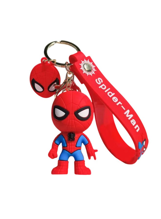 Marvel Spider-Man Red Suit with Wrist Strap - Keychain Medal